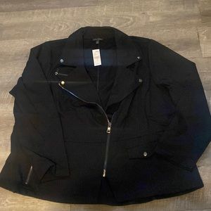 Lane Bryant Soft Stretchy Zippered Jacket size 24